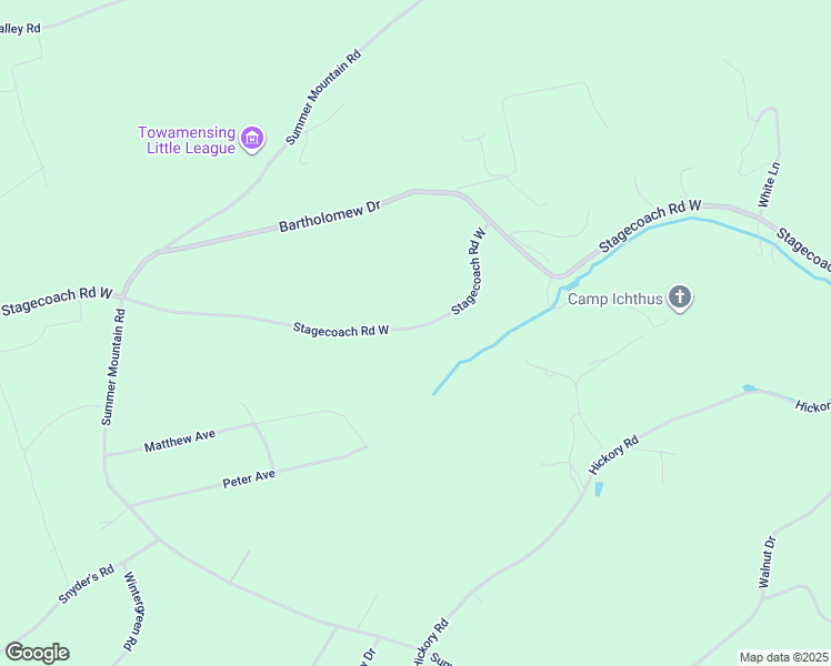 map of restaurants, bars, coffee shops, grocery stores, and more near 3360 Stagecoach Road West in Palmerton