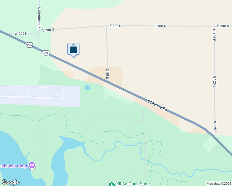 map of restaurants, bars, coffee shops, grocery stores, and more near 587 East Markle Road in Huntington