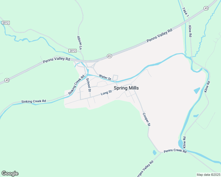 map of restaurants, bars, coffee shops, grocery stores, and more near 132 Long Street in Spring Mills