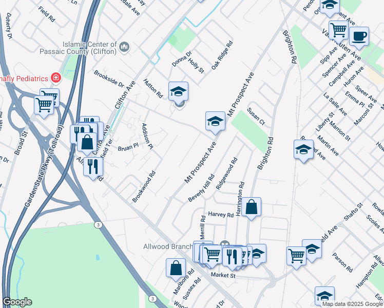 map of restaurants, bars, coffee shops, grocery stores, and more near 26 Luisser Street in Clifton