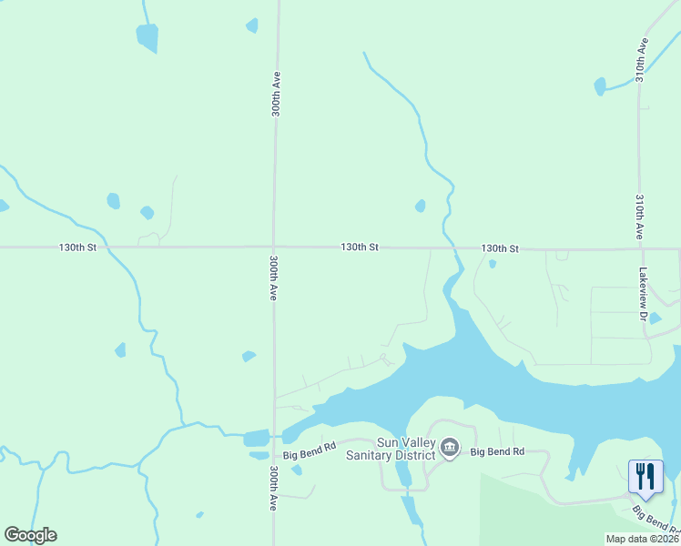 map of restaurants, bars, coffee shops, grocery stores, and more near 3025 130th Street in Ellston