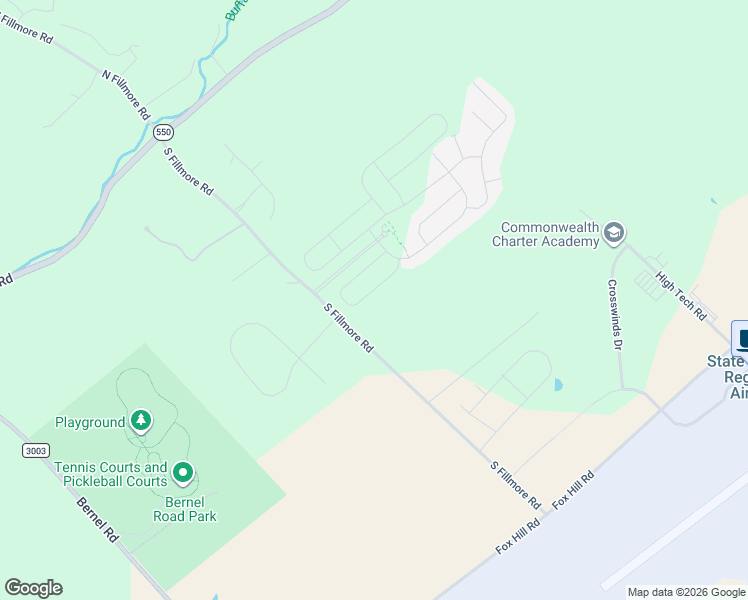 map of restaurants, bars, coffee shops, grocery stores, and more near Fultons Run Road in Bellefonte