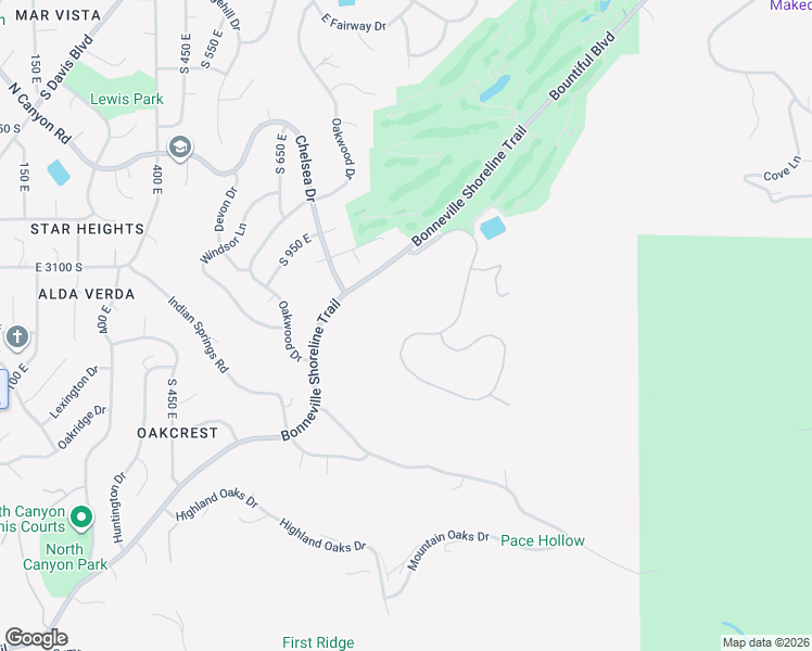 map of restaurants, bars, coffee shops, grocery stores, and more near 3252 Sunset Hollow Drive in Bountiful