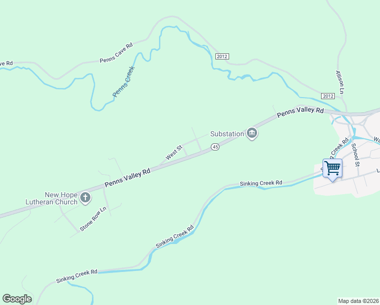 map of restaurants, bars, coffee shops, grocery stores, and more near 100-114 South Street in Spring Mills