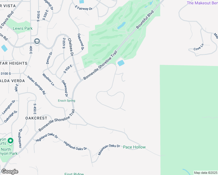 map of restaurants, bars, coffee shops, grocery stores, and more near 3166 Sunset Hollow Drive in Bountiful