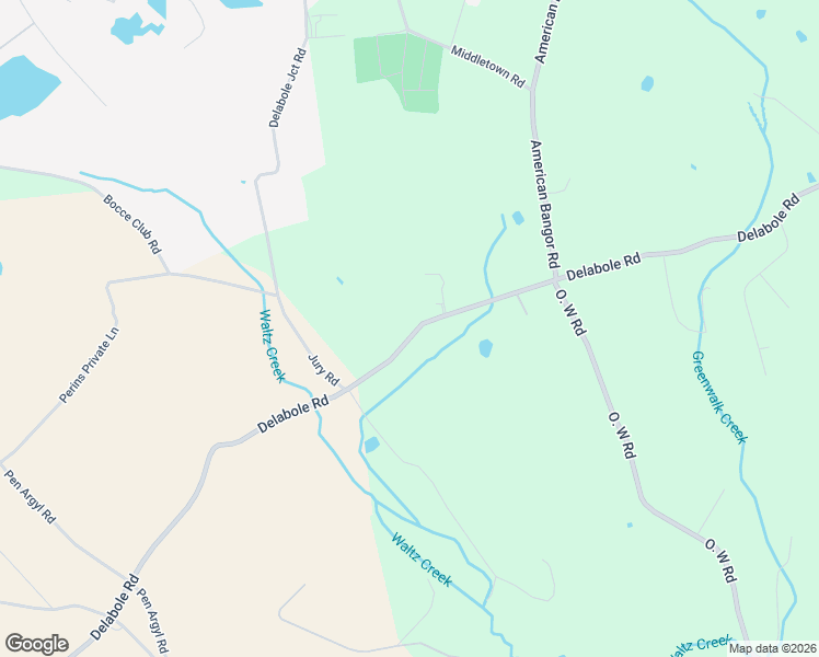 map of restaurants, bars, coffee shops, grocery stores, and more near 2053 Delabole Rd in Pen Argyl