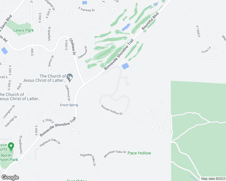 map of restaurants, bars, coffee shops, grocery stores, and more near 3166 Sunset Hollow Drive in Bountiful