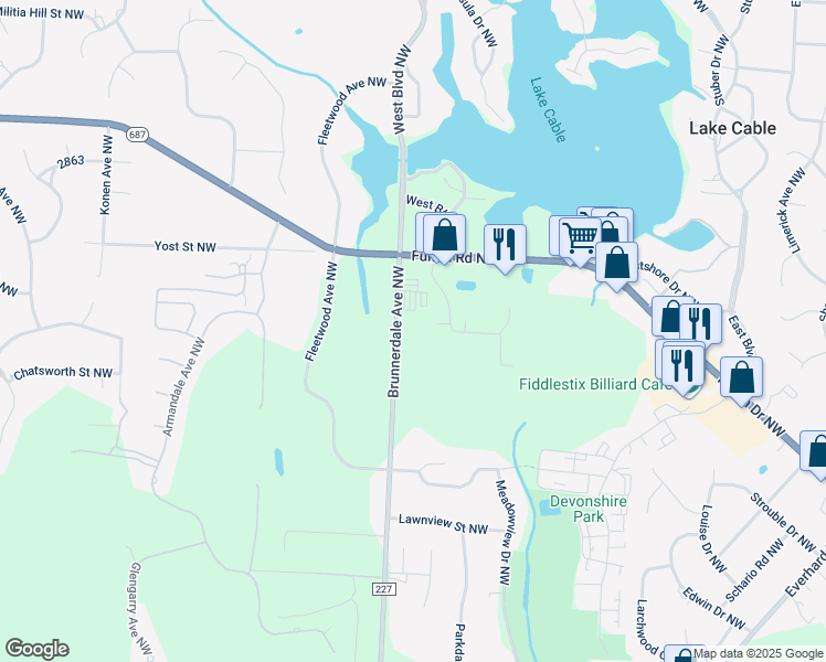 map of restaurants, bars, coffee shops, grocery stores, and more near in JACKSON BELDEN