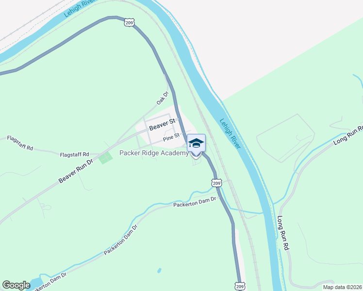 map of restaurants, bars, coffee shops, grocery stores, and more near 81 Spring Street in Lehighton