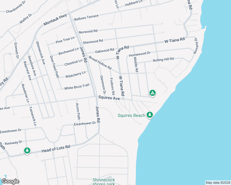 map of restaurants, bars, coffee shops, grocery stores, and more near 13 Foxboro Road in Hampton Bays