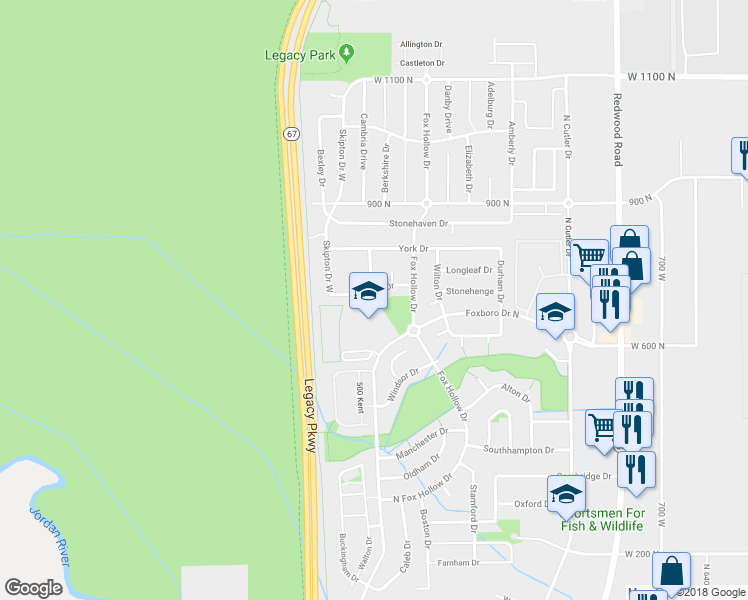 map of restaurants, bars, coffee shops, grocery stores, and more near 1083 Haworth Dr in North Salt Lake