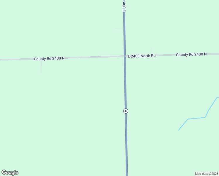 map of restaurants, bars, coffee shops, grocery stores, and more near 2395 1400 East in Ashkum