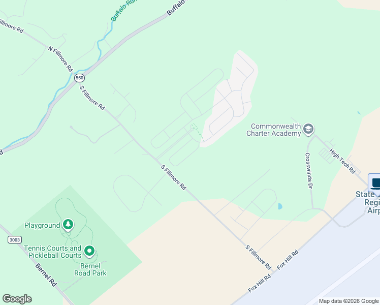 map of restaurants, bars, coffee shops, grocery stores, and more near Fultons Run Road in Bellefonte