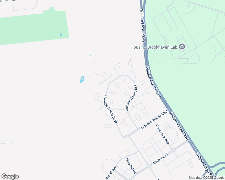 map of restaurants, bars, coffee shops, grocery stores, and more near 20 Harrison Commons in Yaphank