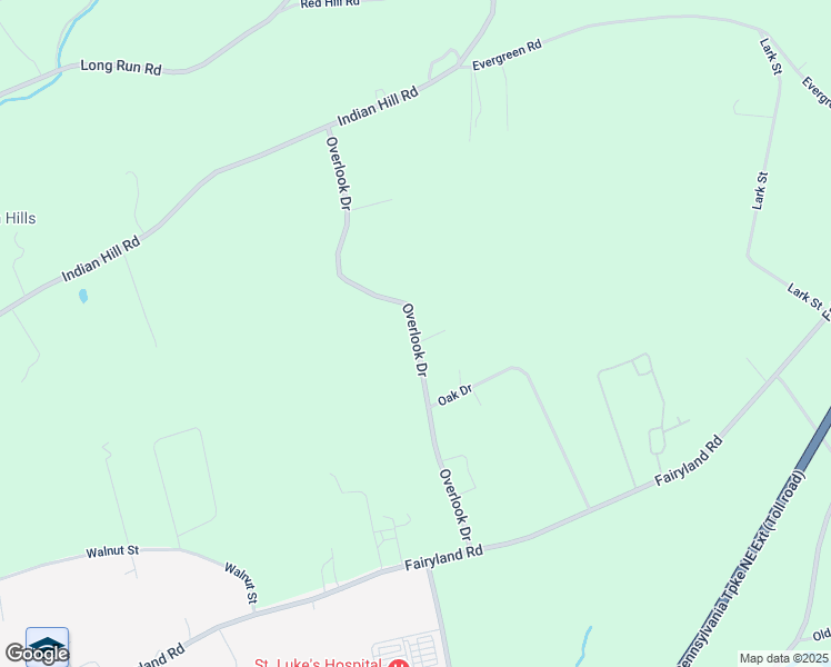 map of restaurants, bars, coffee shops, grocery stores, and more near Overlook Drive in Carbon County