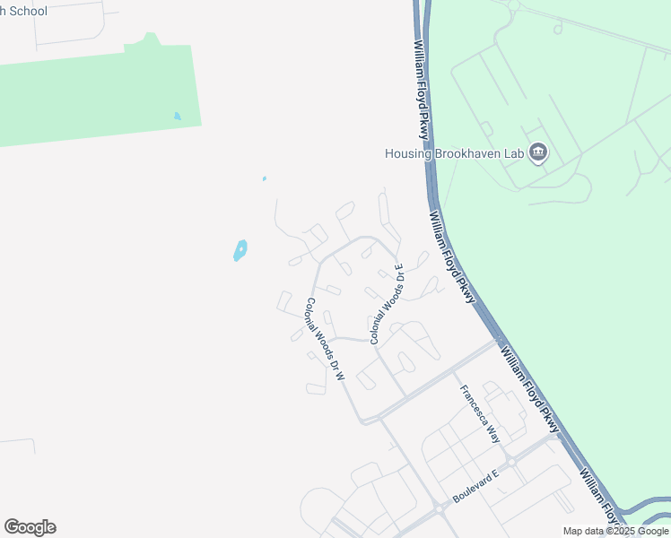 map of restaurants, bars, coffee shops, grocery stores, and more near 1 Paine Commons in Yaphank