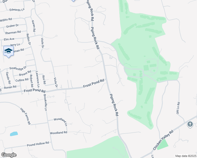 map of restaurants, bars, coffee shops, grocery stores, and more near Caruso Lane in Glen Head