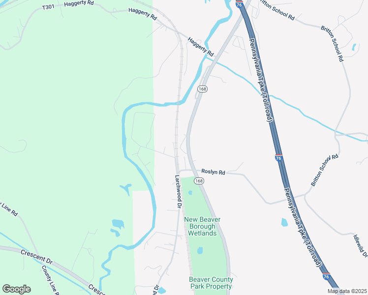 map of restaurants, bars, coffee shops, grocery stores, and more near 167 Pennsylvania 168 in New Galilee