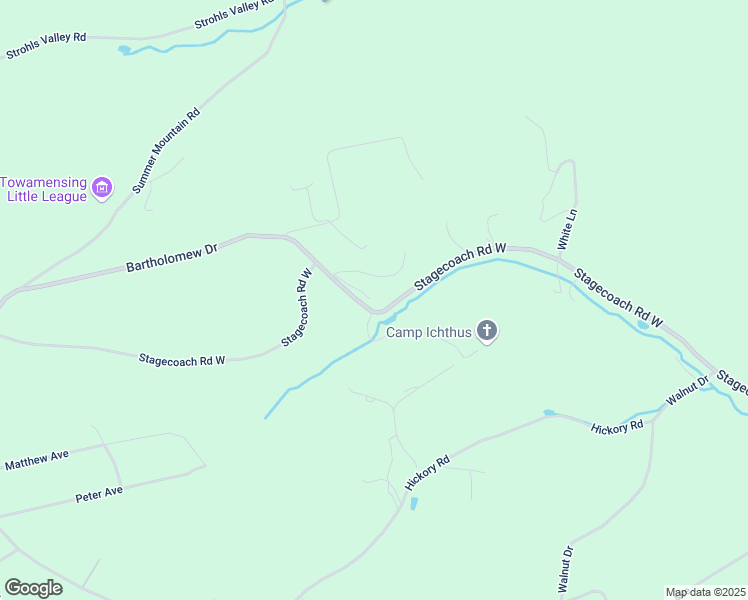 map of restaurants, bars, coffee shops, grocery stores, and more near 2875 Stagecoach Road West in Palmerton