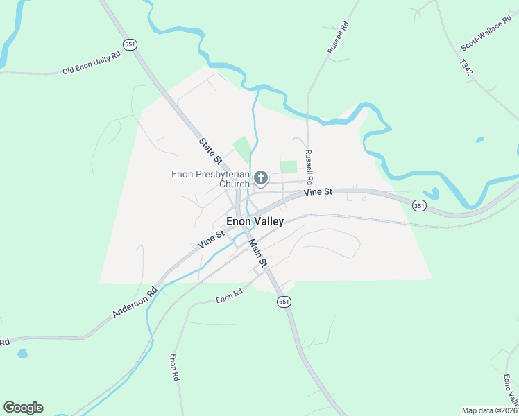 map of restaurants, bars, coffee shops, grocery stores, and more near in Enon Valley