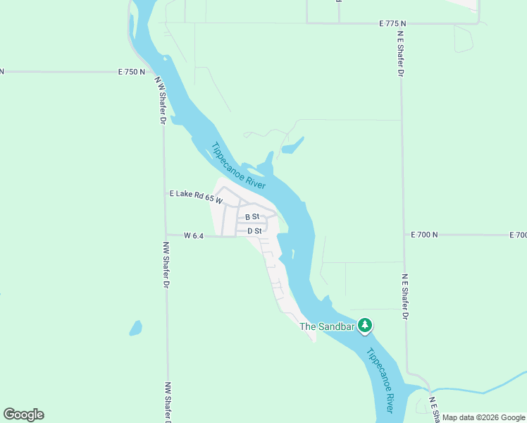 map of restaurants, bars, coffee shops, grocery stores, and more near 5276-5398 E Lake Road 65 West in Monticello