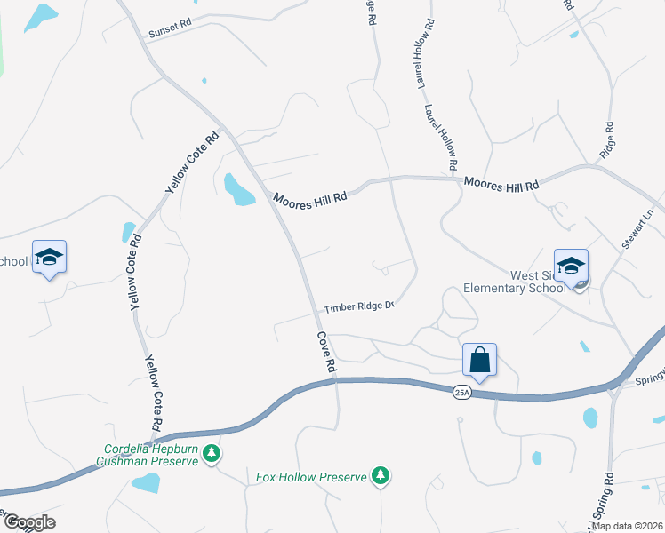 map of restaurants, bars, coffee shops, grocery stores, and more near 3 Birch Court in Oyster Bay