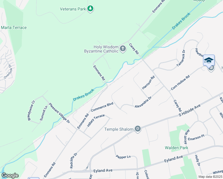 map of restaurants, bars, coffee shops, grocery stores, and more near 15 Schindler Drive in Roxbury Township