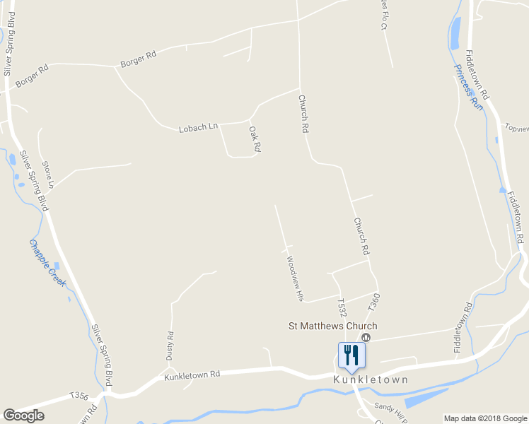 map of restaurants, bars, coffee shops, grocery stores, and more near 11 Woodview Hills in Kunkletown