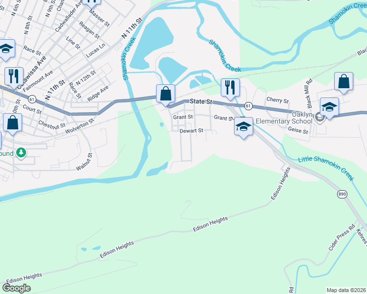 map of restaurants, bars, coffee shops, grocery stores, and more near 26-36 Sunvalley Dr in Sunbury