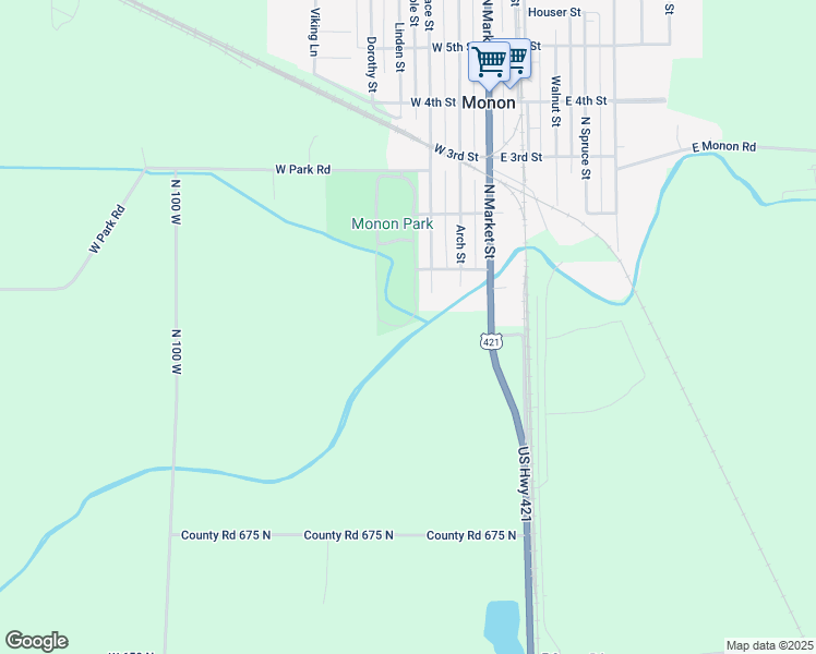 map of restaurants, bars, coffee shops, grocery stores, and more near in White County