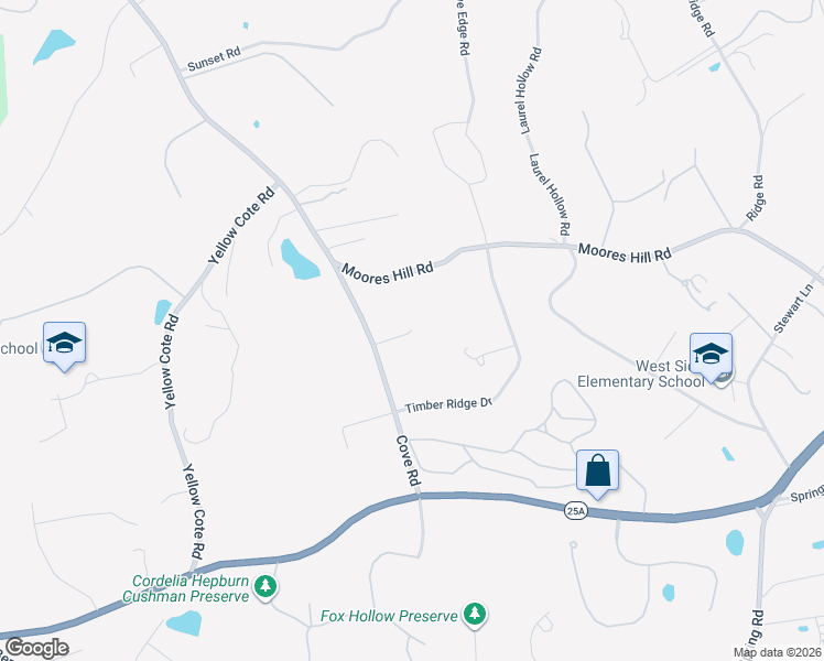 map of restaurants, bars, coffee shops, grocery stores, and more near 3 Birch Court in Oyster Bay