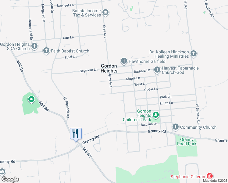 map of restaurants, bars, coffee shops, grocery stores, and more near 27 Rose Court in Medford