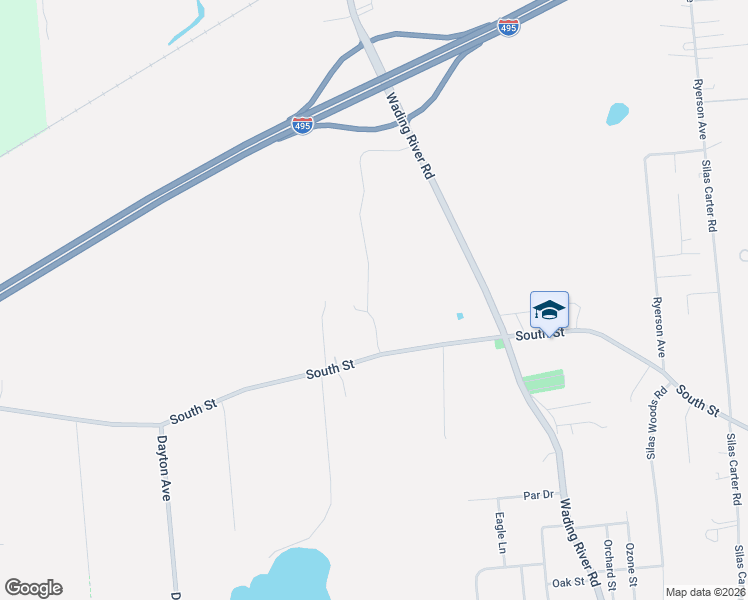 map of restaurants, bars, coffee shops, grocery stores, and more near 191 South Street in Manorville