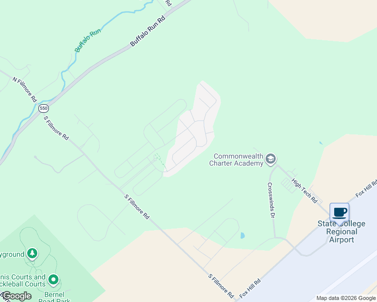 map of restaurants, bars, coffee shops, grocery stores, and more near 192 Marshall Boulevard in State College