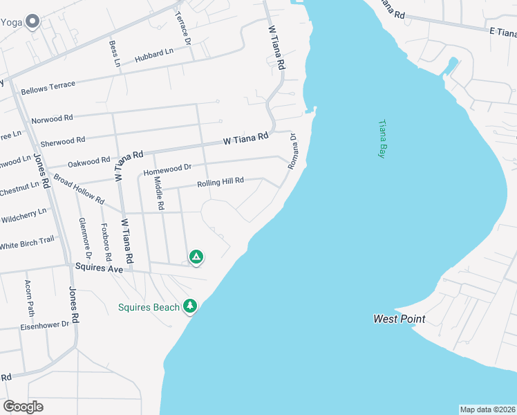 map of restaurants, bars, coffee shops, grocery stores, and more near 5 Cottage Lane in Hampton Bays