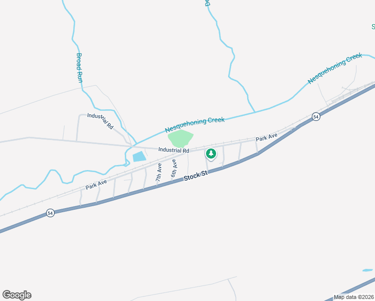 map of restaurants, bars, coffee shops, grocery stores, and more near 45 Industrial Road in Nesquehoning