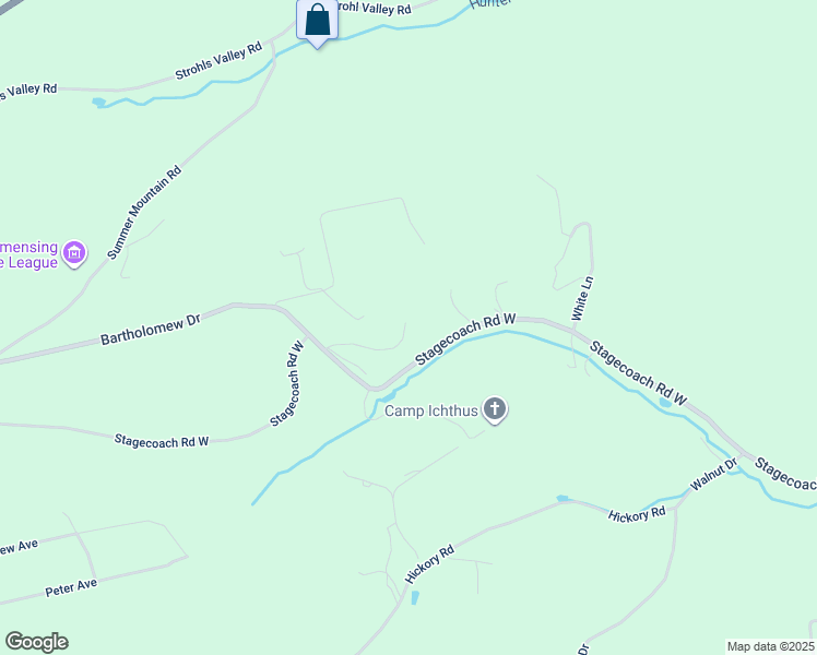map of restaurants, bars, coffee shops, grocery stores, and more near 2855 Stagecoach Road West in Palmerton