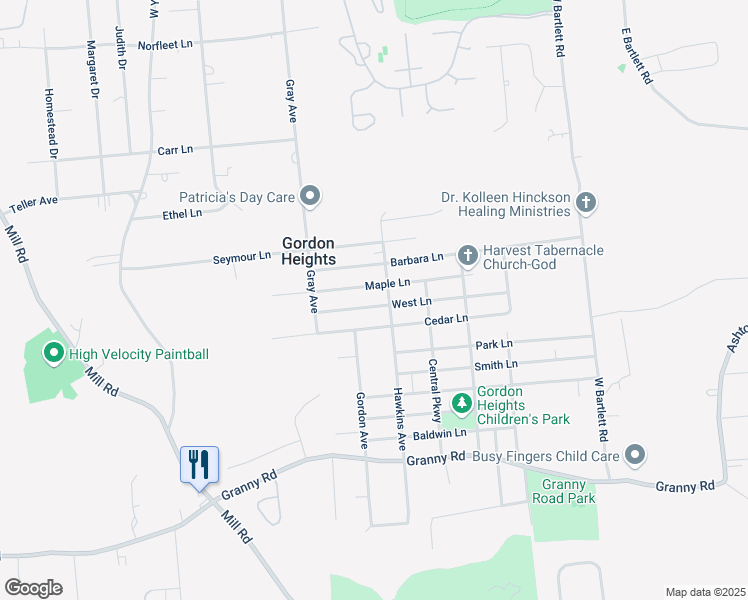 map of restaurants, bars, coffee shops, grocery stores, and more near 31 West Lane in Medford