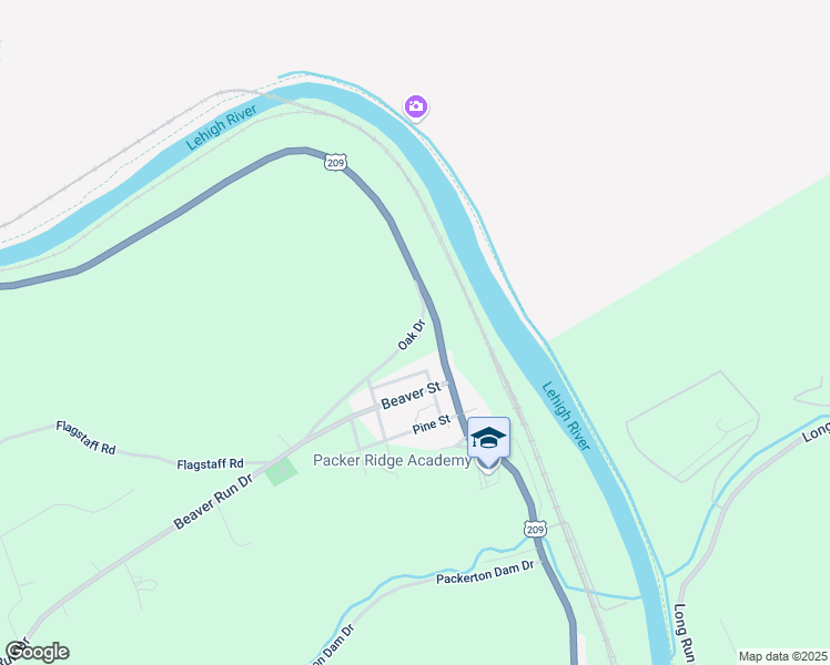 map of restaurants, bars, coffee shops, grocery stores, and more near 146 Oak Drive in Lehighton