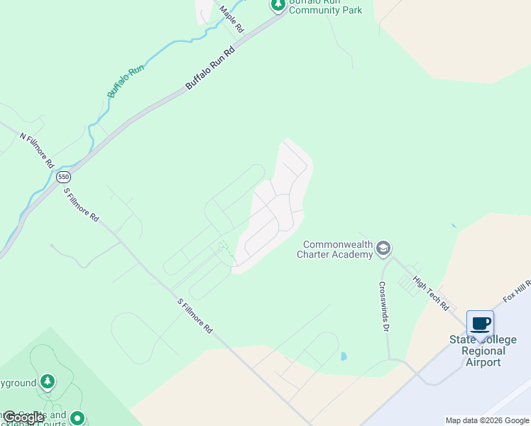 map of restaurants, bars, coffee shops, grocery stores, and more near 192 Marshall Boulevard in State College