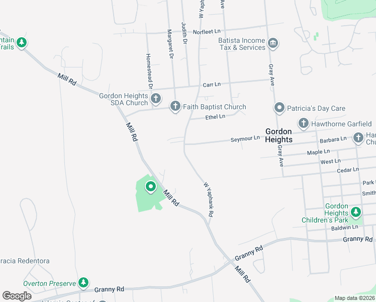 map of restaurants, bars, coffee shops, grocery stores, and more near 51 West Yaphank Road in Medford