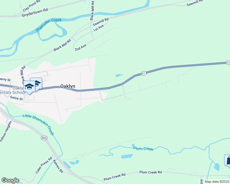 map of restaurants, bars, coffee shops, grocery stores, and more near State Street in Sunbury