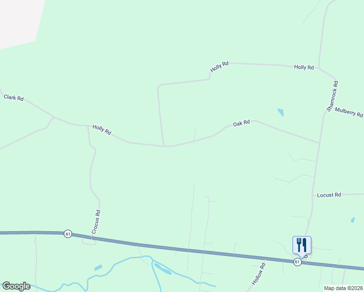 map of restaurants, bars, coffee shops, grocery stores, and more near Oak Road in Sunbury