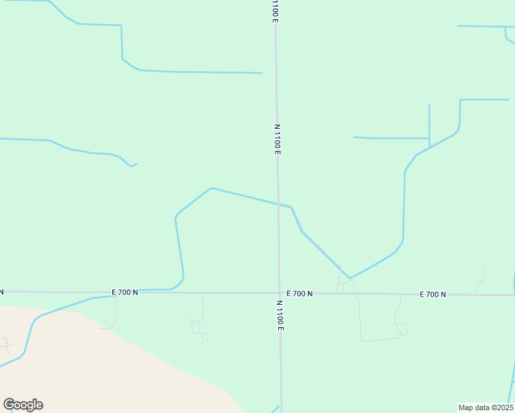 map of restaurants, bars, coffee shops, grocery stores, and more near 7276 North 1100 East in Idaville