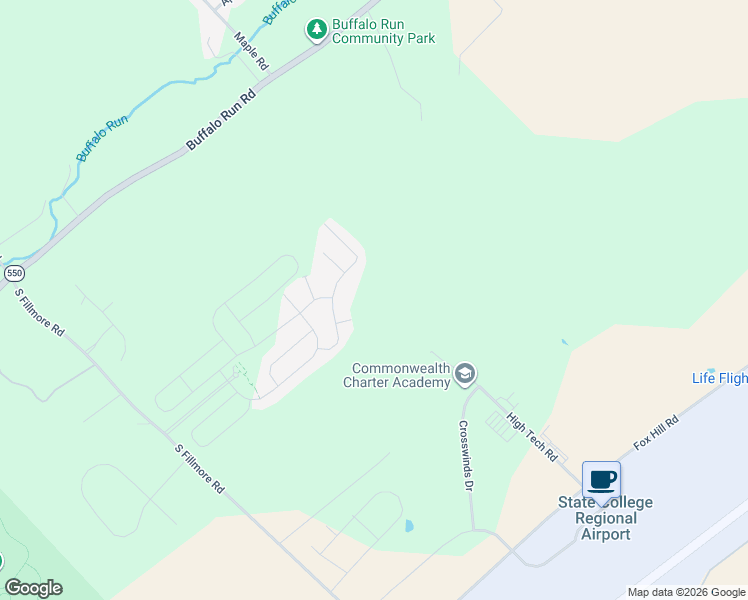 map of restaurants, bars, coffee shops, grocery stores, and more near 224 Rock Forge Road in State College