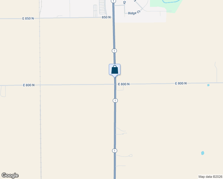 map of restaurants, bars, coffee shops, grocery stores, and more near 7956 Indiana 1 in Ossian