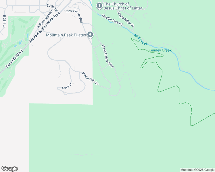map of restaurants, bars, coffee shops, grocery stores, and more near 2880 Cave Hollow Way in Bountiful
