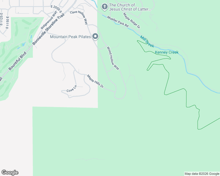 map of restaurants, bars, coffee shops, grocery stores, and more near 2880 Cave Hollow Way in Bountiful