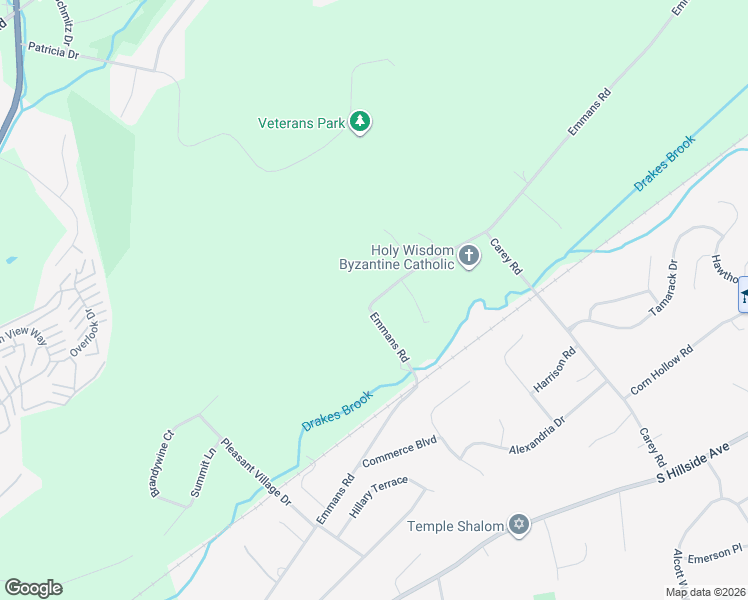 map of restaurants, bars, coffee shops, grocery stores, and more near 214 Emmans Road in Roxbury Township