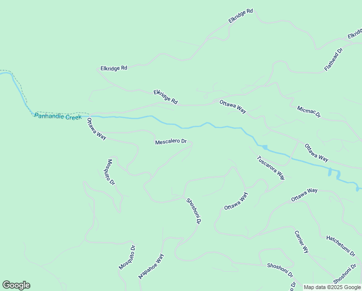 map of restaurants, bars, coffee shops, grocery stores, and more near 451 Mescalero Drive in Red Feather Lakes